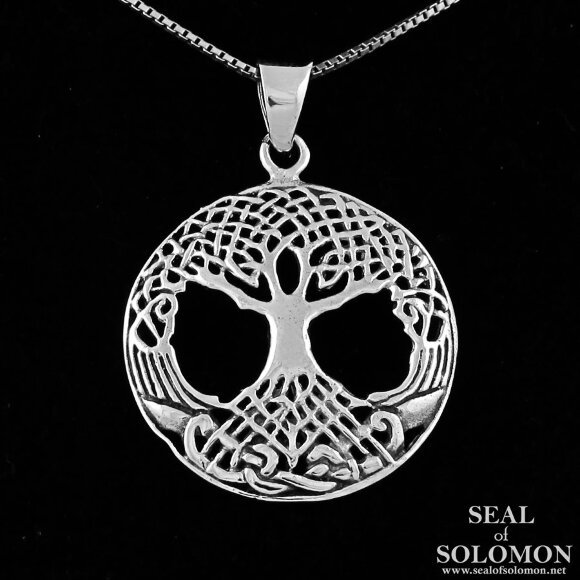Small Celtic Tree of Life Pendant in Sterling Silver