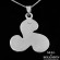 Sterling Silver Spiral Celtic Trinity Symbol Irish Knot Necklace
