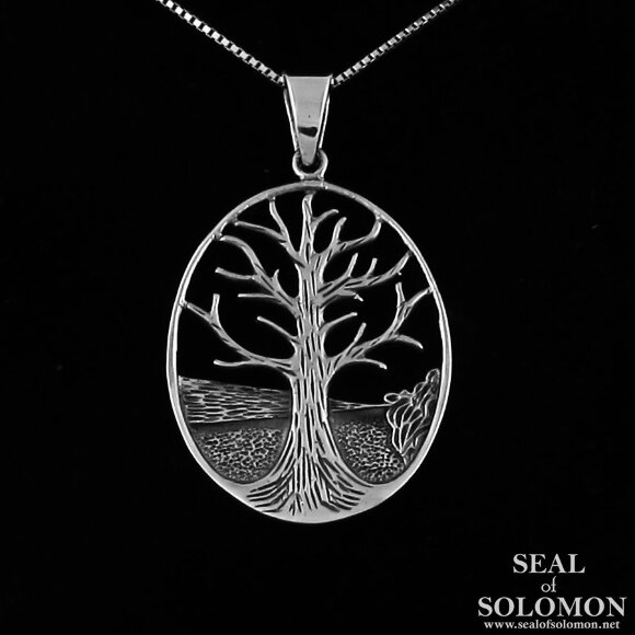 Sterling Silver Tree of Life Symbol Necklace