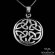 Sterling Silver Four Triquetra Trinity Symbol Necklace