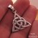 Sterling Silver Large Triquetra Pendant Celtic Knot Symbol