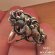 Flower Ring With Three Flower Knots Made Up of Sterling Silver 1
