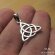 Sterling Silver Small Triquetra Necklace Celtic Knot Symbol