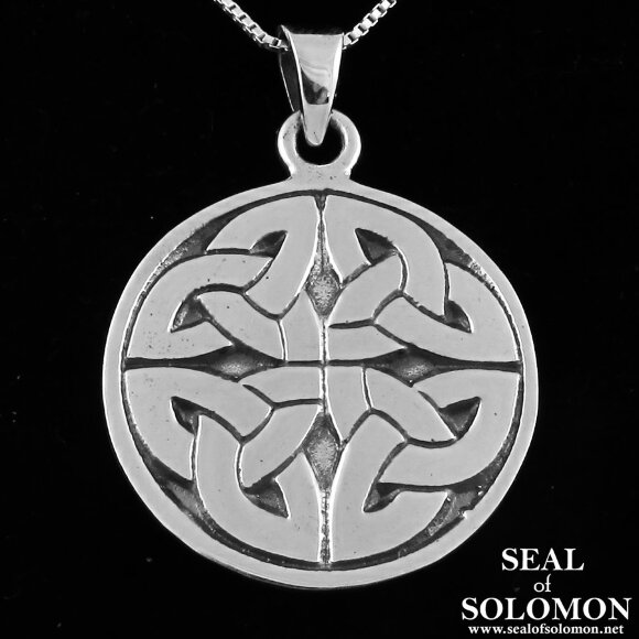 The Holy Trinity Celtic Triquetra Symbol Necklace in Sterling Silver