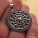 Pagan Necklace Slavic Black Sun Pendant Mandala Symbol in Sterling Silver 1