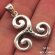 Triple Spiral Necklace with The Triquetra Symbol - Celtic Knot Pendant