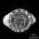 Ancient Egyptian Eye of Horus Ring with Runes in Sterling Silver