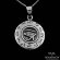 Sterling Silver Egyptian Eye of Horus with Runic Symbols Necklace