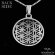 Sterling Silver Sacred Geometry Symbol Small Flower of Life Necklace