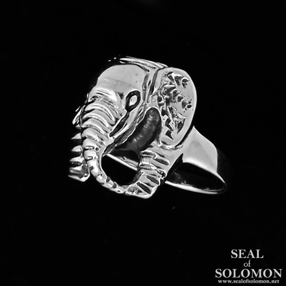 Elephant Ring in Sterling Silver 925 1