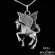 Pegasus Pendant Beautifully Carved Out of a Sterling Silver 1