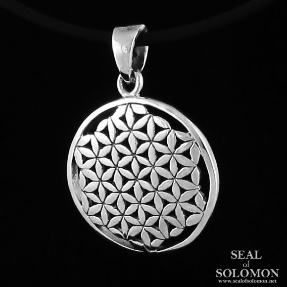 The Secret Flower of Life Symbol Pendant in Silver 925
