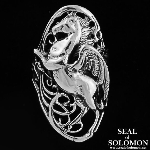 Pegasus Ring Made Out of Sterling Silver 1