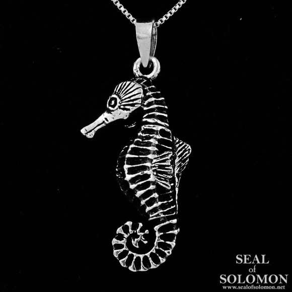 Sterling Silver Fashion Seahorse Pendant 1