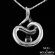 Sterling Silver Serpent Pendant In a Tear-Drop Shape 1