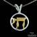 Gold Plated Chai Hai Symbol in Sterling Silver