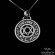 Star of David Symbol Inside Shema Israel Prayer Necklace in Sterling Silver