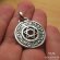 Star of David Symbol Inside Shema Israel Prayer Necklace in Sterling Silver