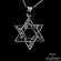 Jewish Star of David with Shema Israel Pendant in Silver 925
