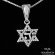 Jewish Symbol Star of David Necklace in Sterling Silver 925