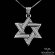 Large Star of David Necklace in 925 Silver