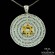 Sacred Amulet 72 Names of God Kabbalah Necklace in Sterling Silver