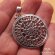 925 Silver Slavic Black Sun Symbol Necklace with Runic Calendar