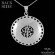 Sterling Silver Heptagram Septagram Faery Star Necklace Astrological Symbols