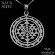 Sacred Geometry Sri Yantra Symbol Necklace in 925 Silver