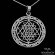 Sacred Sri Yantra Amulet Necklace in 925 Silver