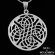 Sterling Silver Celtic Knot Round Pendant Necklace