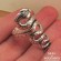 Snake Shape Ring Made Out of Sterling Silver 1