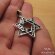 Jewish Star of David with Shema Israel Pendant in Silver 925