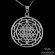 Shri Yantra Symbol Necklace in Sterling Silver 925
